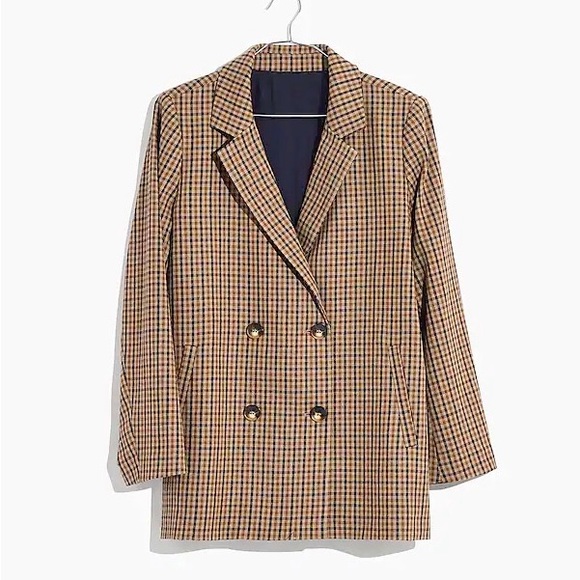 Madewell Caldwell Blazer in Desert Check - Picture 2 of 4